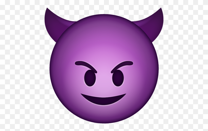 480x468 Devil Emoji Png Transparent Icon - Emoji PNG Transparent