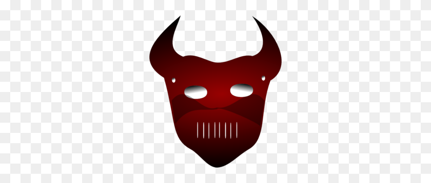 258x298 Devil Mask Clip Art - Halloween Costume Clipart