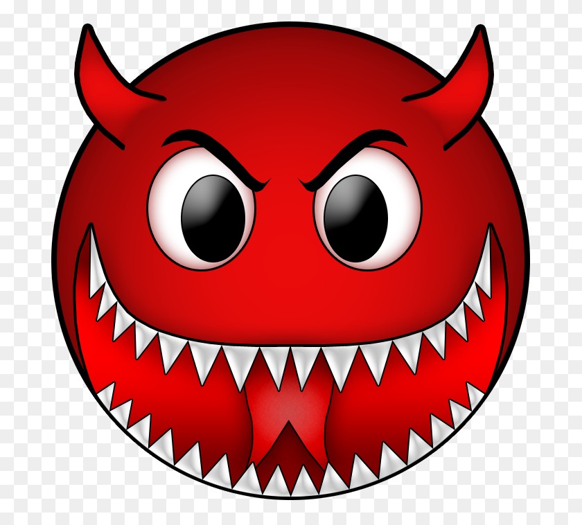 693x698 Devil Png Image - Evil Smile PNG