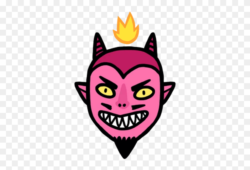 512x512 Devil Png Png Sticker - Angry Mouth PNG
