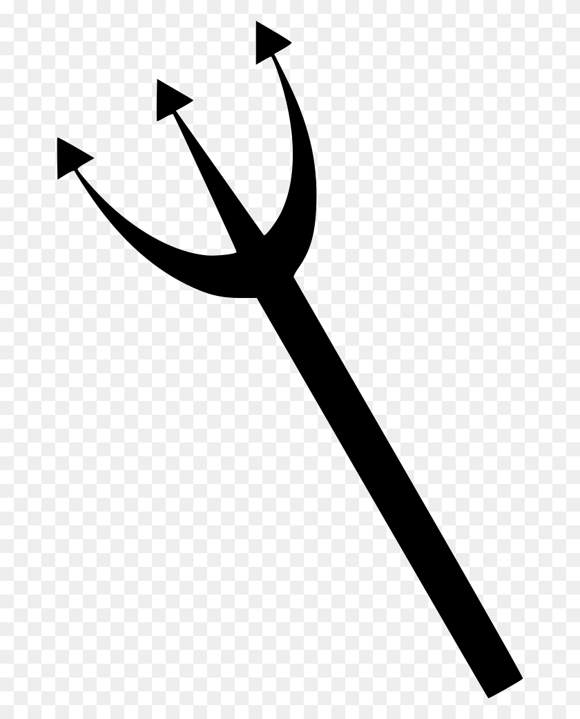 676x980 Devil Trident Halloween Trident Polearm Trident Png Icon Free - Trident PNG