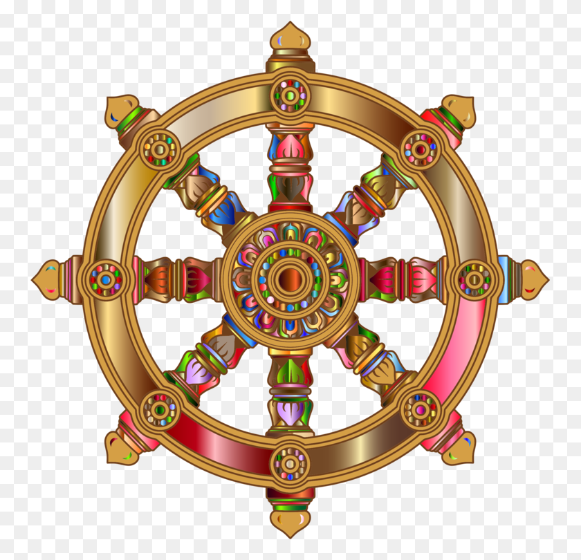 751x750 Dharmachakra Buddhism Three Turnings Of The Wheel Of Dharma Noble - Noble Clipart