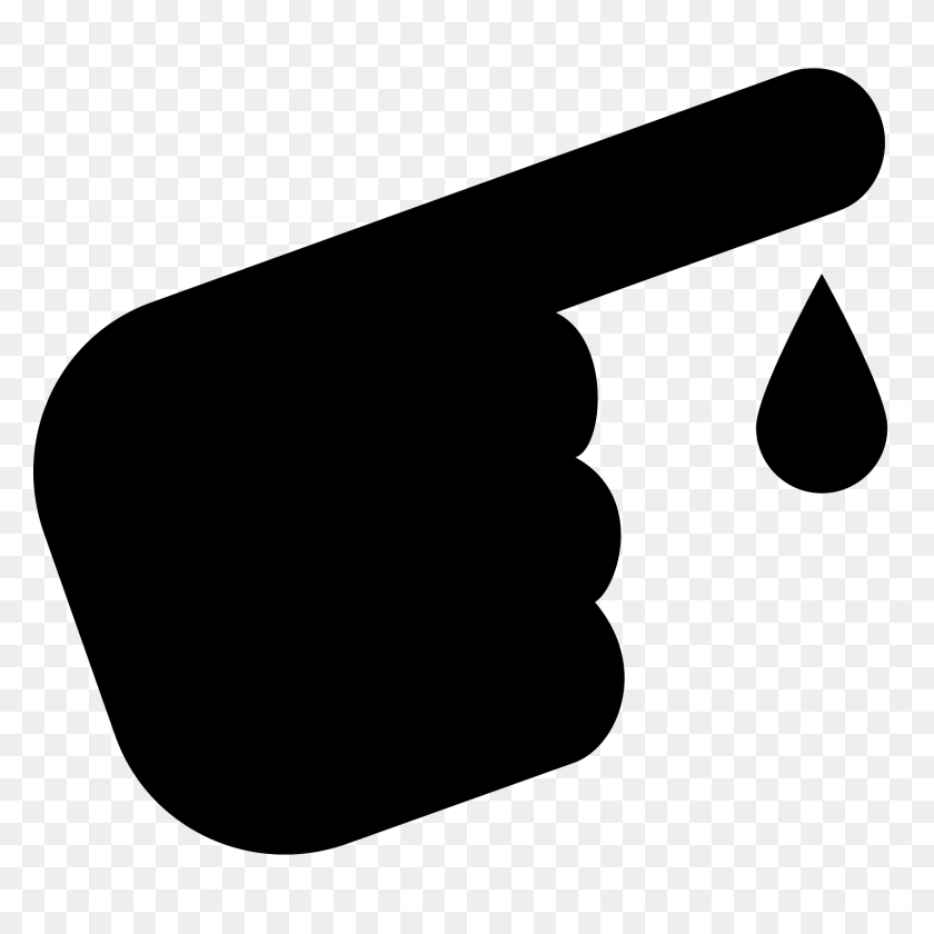 1600x1600 Diabetes Icon - Blood Hand PNG
