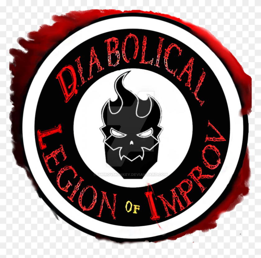 800x790 Логотип Diabolical Legion Of Improv - Импровизация Клипарт