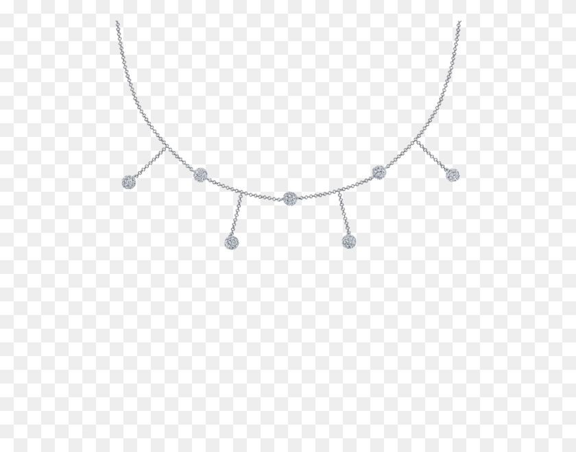 600x600 Diamond Chandelier Sphere Collar Necklace The Last Line - Diamond Necklace PNG
