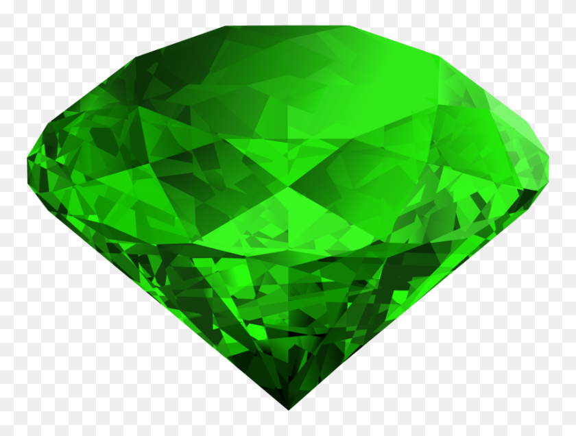850x628 Diamond Emerald Png - PNG Diamond