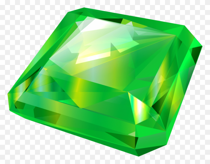 850x651 Diamond Emerald Png - Emerald PNG