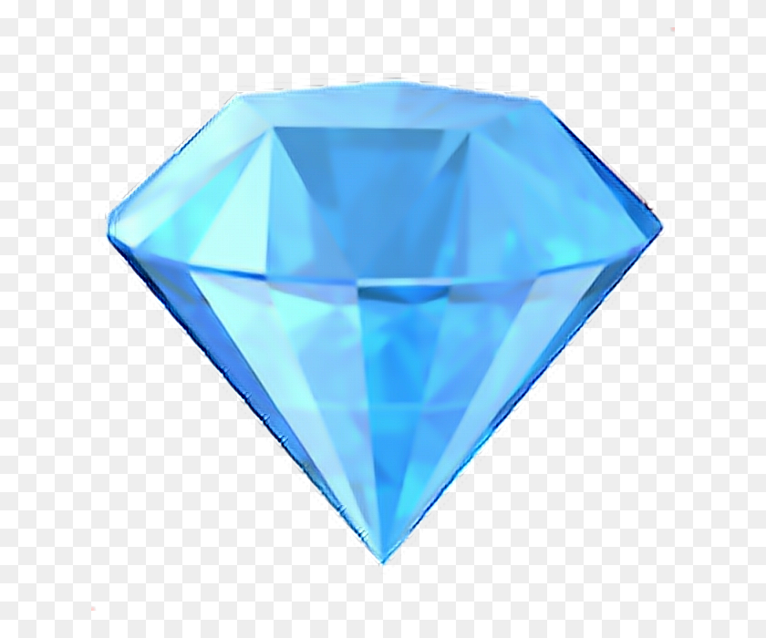 640x640 Diamond Emoji Diamond Blue Rock Emoji Emoticon Iph - Diamond Emoji Png
