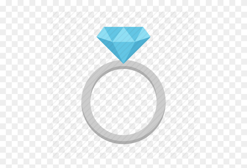 512x512 Diamante, Compromiso, Gema, Joyas, Matrimonio, Anillo, Icono De Boda - Anillo Emoji Png