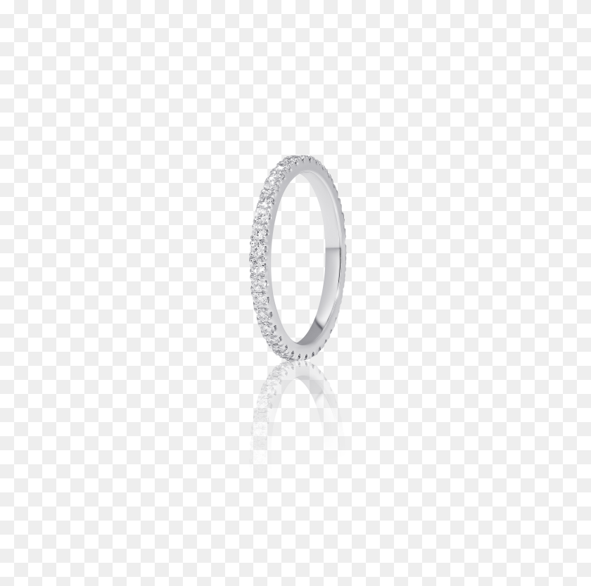4180x4143 Бриллиантовое Обручальное Кольцо Вечности Из Белого Золота Эспека - Бриллиантовый Блеск Png