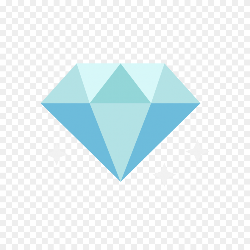 1024x1024 Diamond Flat Icon Vector - Diamond Vector PNG