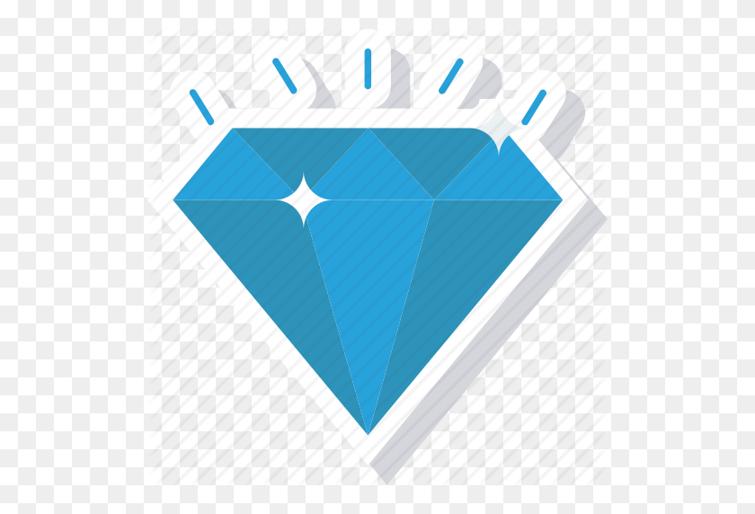 512x512 Diamante, Gema, Lujo, Brillo, Valor, Icono De Riqueza - Diamond Sparkle Png