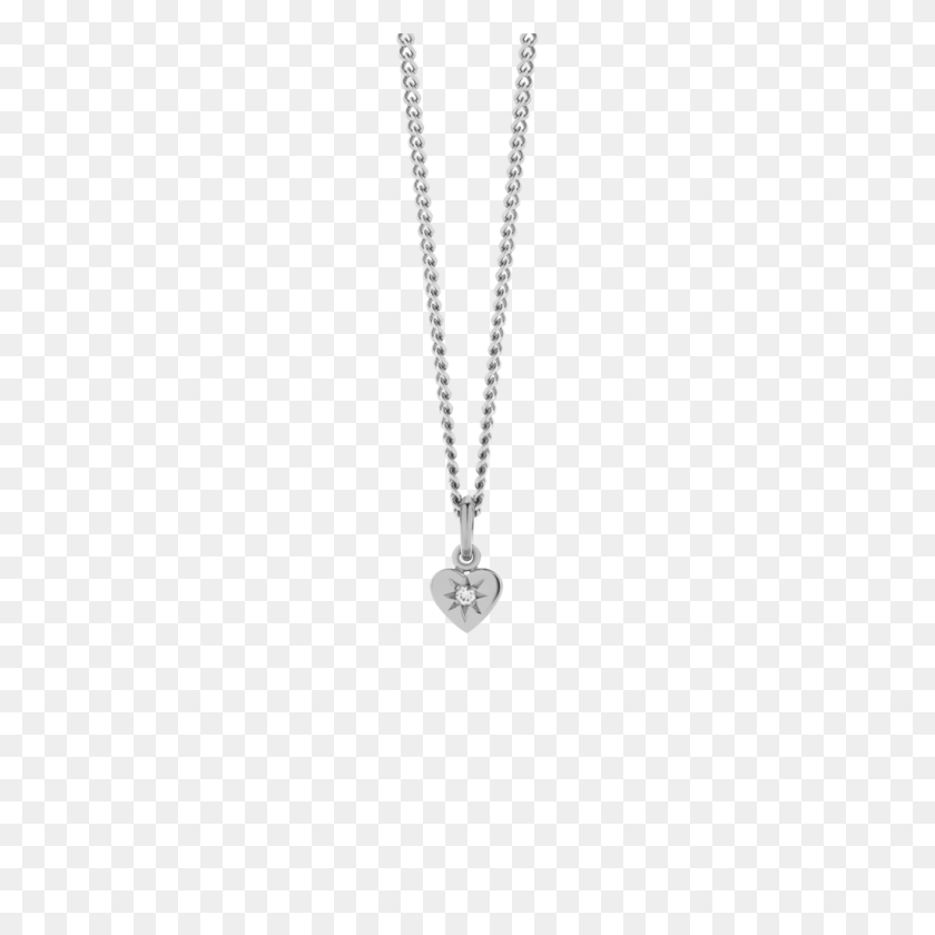 1024x1024 Diamond Heart Necklace Meadowlark Jewellery - Diamond Chain PNG
