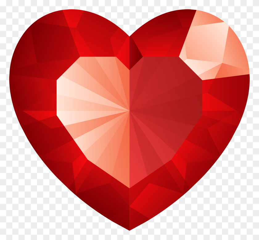 3000x2758 Diamond Heart Transparent Png - Transparent Heart PNG