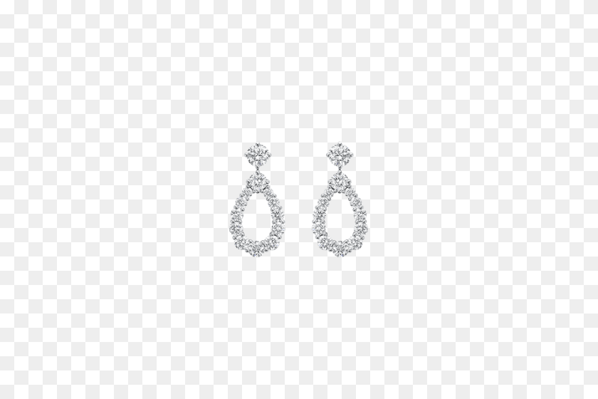 760x500 Diamond Loop - Diamond Earrings PNG