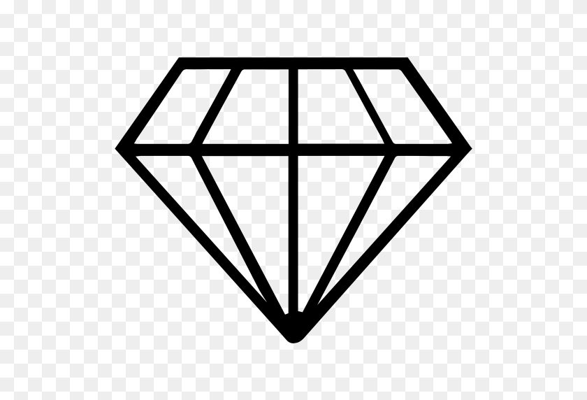 512x512 Алмаз Или Алмаз, Значок Драгоценности В Png И Векторном Формате - Diamond Vector Png