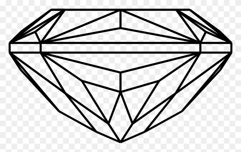 980x590 Diamond Others Png Icon Free Download - Diamond Outline PNG