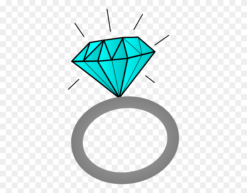 378x596 Diamond Ring Clip Art - Sapphire Clipart