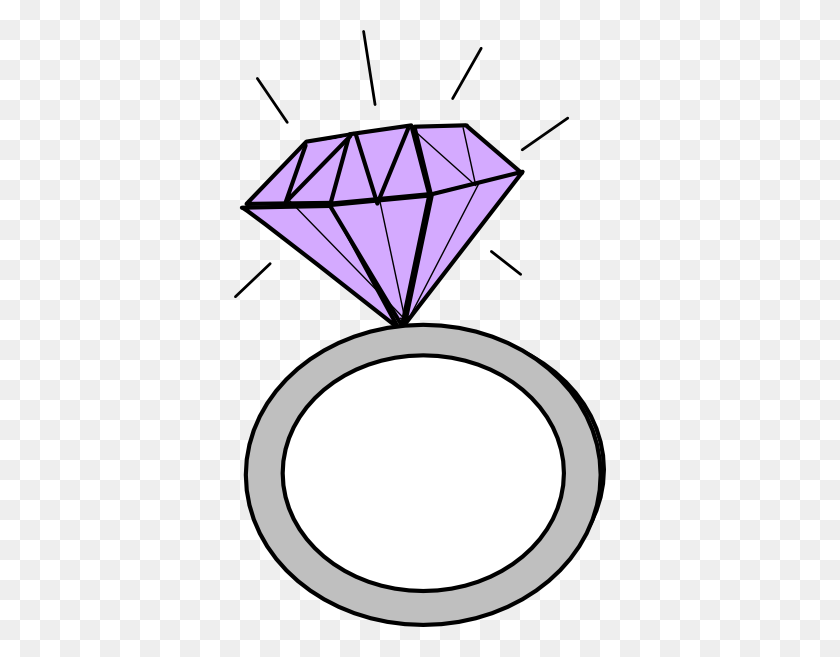 372x597 Diamond Ring Clip Art - Diamond Clipart