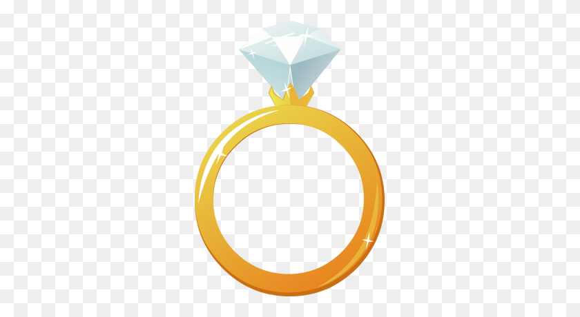 275x400 Diamond Ring Clipart - Engagement Ring Clipart Free