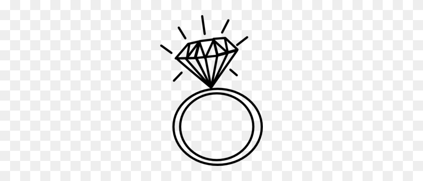 204x300 Diamond Ring Cliparts Free Download Clip Art - Interlocking Wedding Rings Clipart