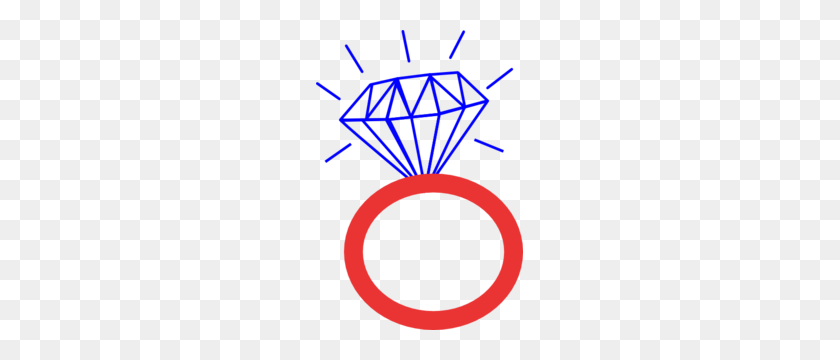 207x300 Diamante Ring Cubs Clear Blue Clipart - Diamante Anillo Clipart Gratis