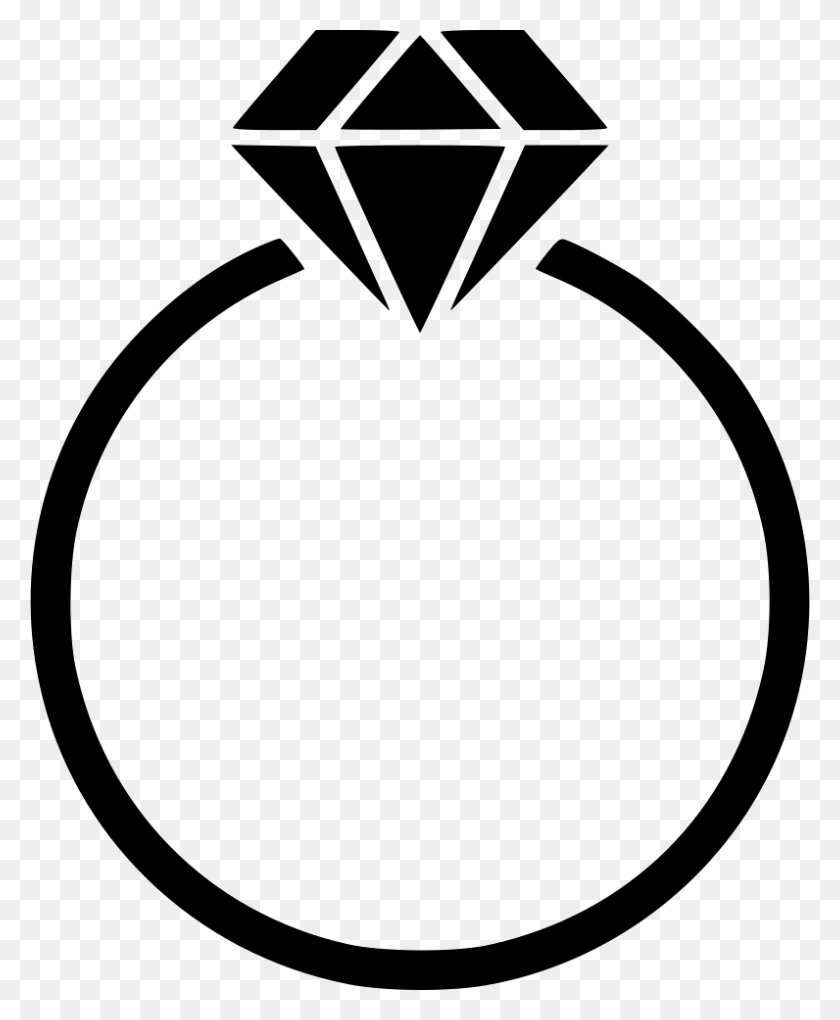 796x980 Diamond Ring Png Icon Free Download - Ring PNG