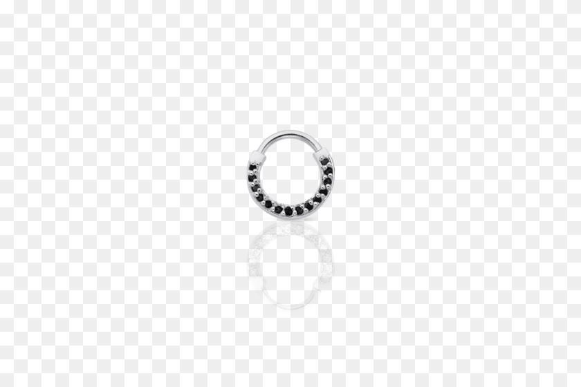 500x500 Diamond Septum Ring Pierced Meadowlark Jewelry - Septum Piercing PNG