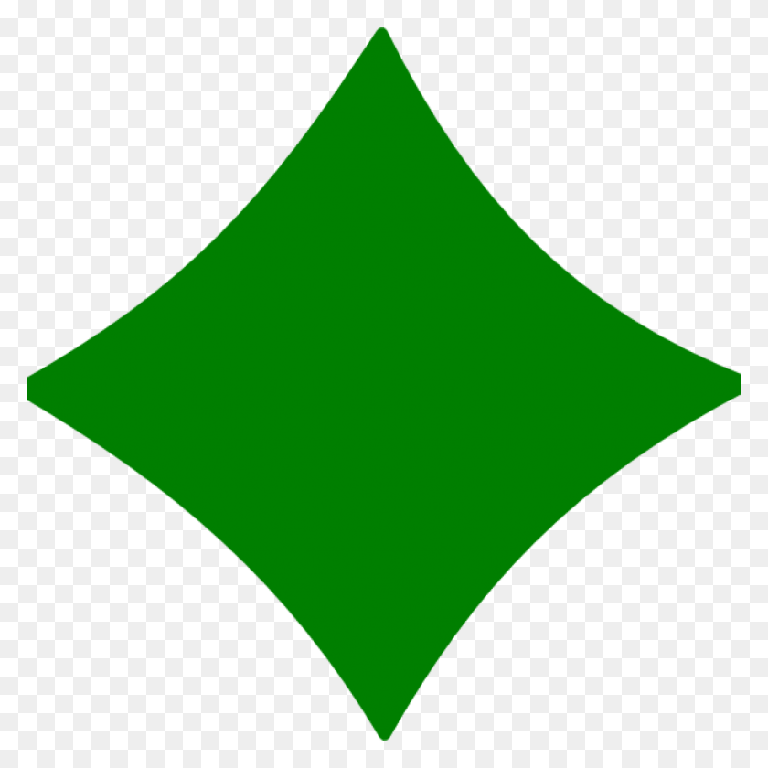 1024x1024 Клипарт В Форме Ромба, Зеленый Картинки На Clker Vector Online - Клипарт В Форме Ромба, Черно-Белый