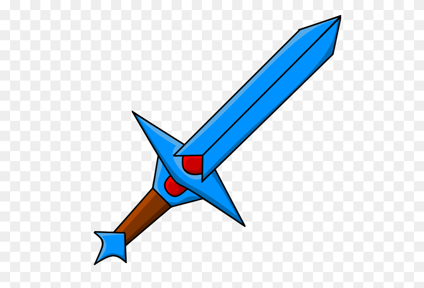 512x512 Diamond Sword For Minecraft - Diamond Sword PNG