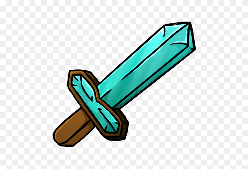 512x512 Diamond, Sword Icon Free Of Minecraft Icons - Diamond Pickaxe PNG