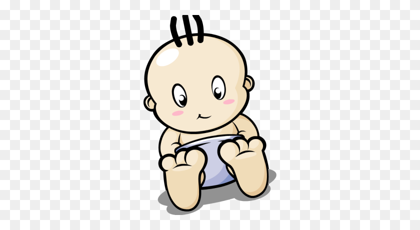 266x400 Diaper Baby Boy Clipart - Free Baby Boy Clipart Images