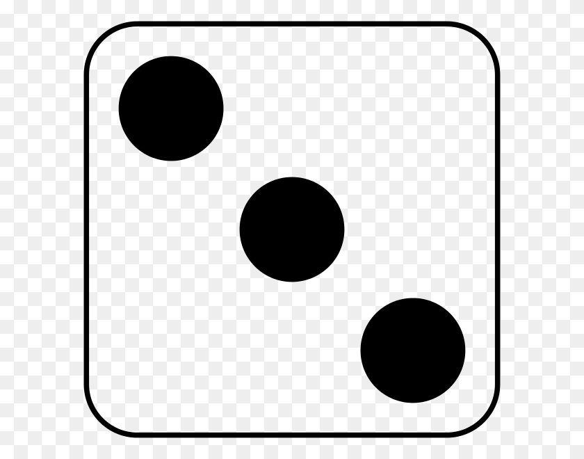 600x600 Dice B - Numbers Clipart Black And White