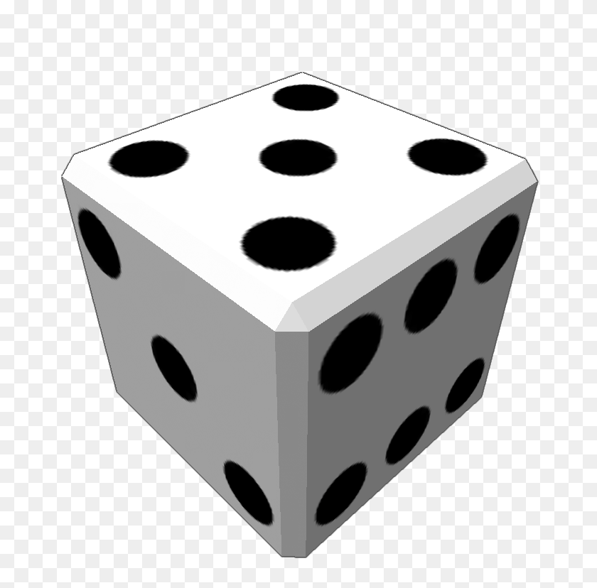 768x768 Dice Clipart Dice Side - Dice Clipart Black And White