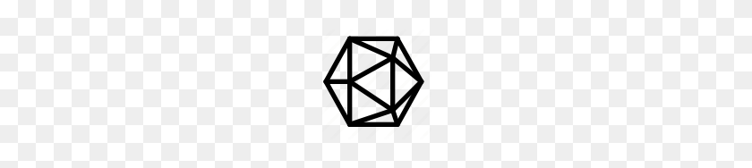 128x128 Dice Ultimate Fantasy Icons - D20 PNG