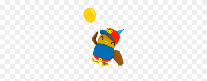 225x268 Didi Holding A Yellow Balloon Transparent Png - Yellow Balloon PNG