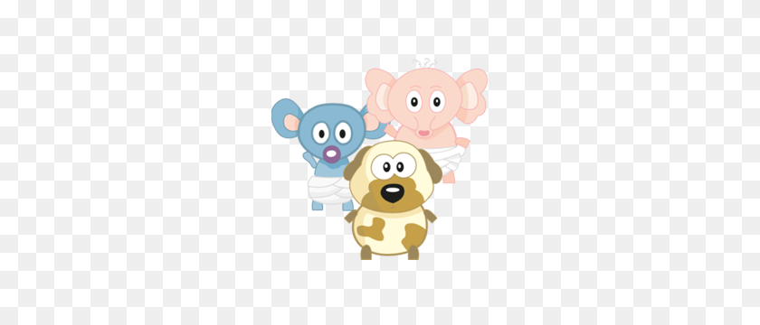 300x300 Didy Baby - Family Watching Tv Clipart