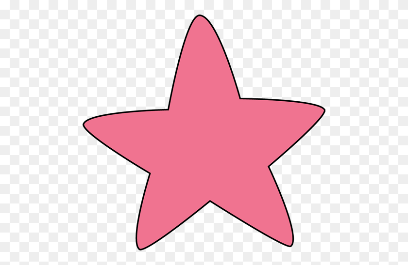 500x487 Different Color Star Clipart - Star Clipart Outline