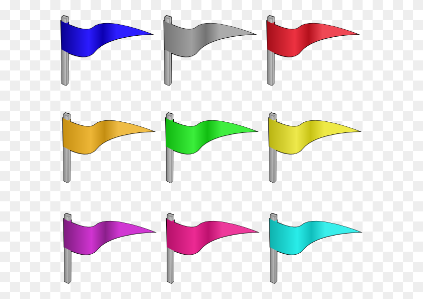 600x534 Different Colored Flags Clip Art - Different Clipart
