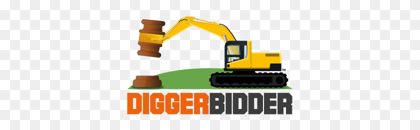 333x200 Digger Bidder - Skid Steer Clipart