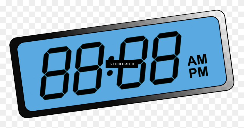 2501x1230 Reloj Digital Png Transparente - Reloj Digital Png