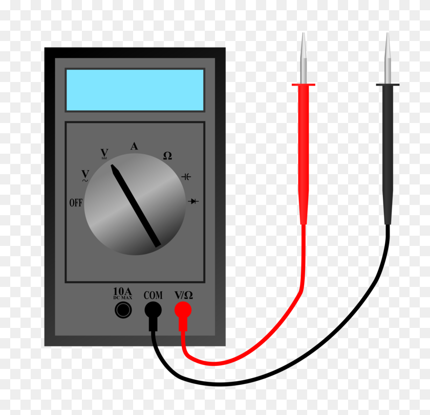 750x750 Digital Multimeter Electronics Ammeter Electric Potential - Motherboard Clipart