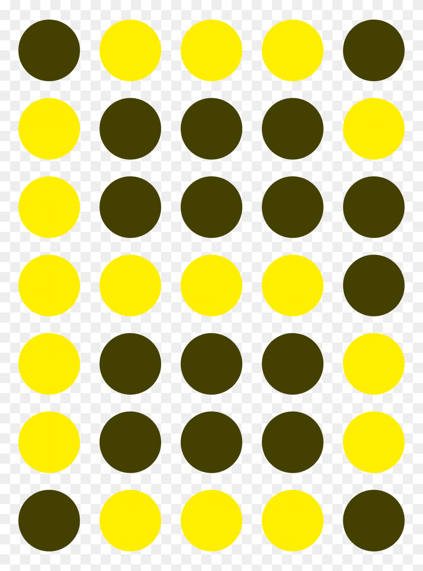 3632x5000 Digital Number Six Png Clip Art - Yellow Dot PNG