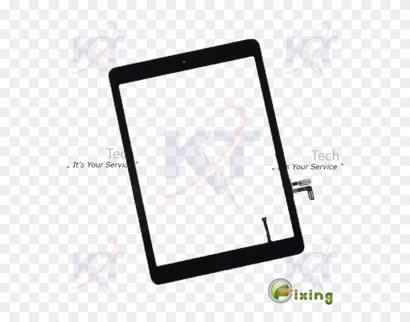 600x600 Digitizer For Ipad Air - White Ipad PNG