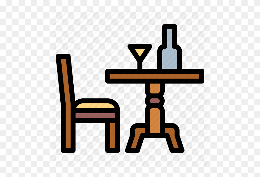 512x512 Dining, Dinner, Furniture, Room, Table Icon - Dining Room Table Clipart