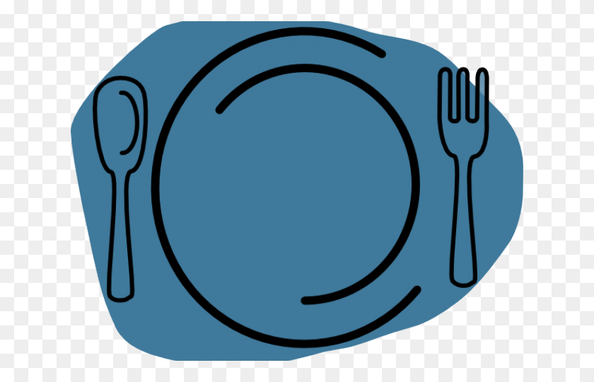 640x480 Dinner Plate Clipart - Plate Of Food Clipart