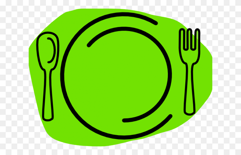 640x480 Dinner Plate Clipart Plate Knife Fork - Plate And Fork Clipart