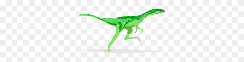 300x156 Dino Clip Art Free Vector - Velociraptor Clipart