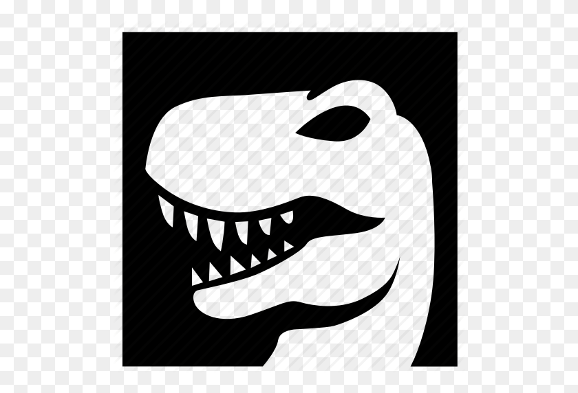 512x512 Dino, Dinosaurio, Dragón, Etiqueta, Signo, Icono De Calavera - Imágenes Prediseñadas De Calavera De Dinosaurio