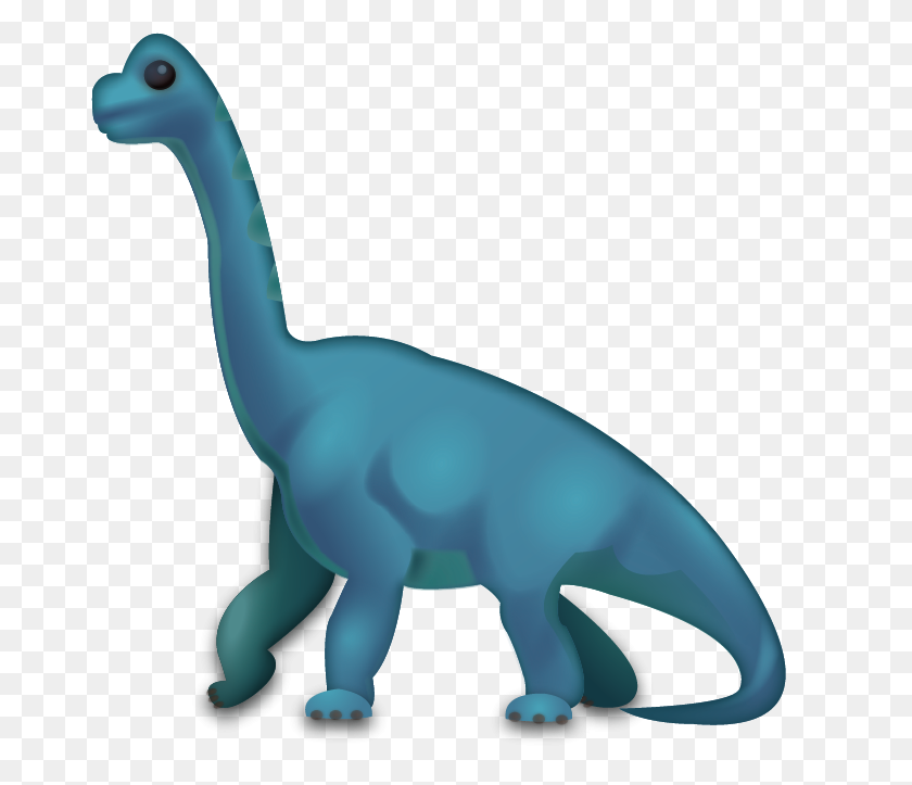 671x663 Динозавр Emoji - Брахиозавр Png